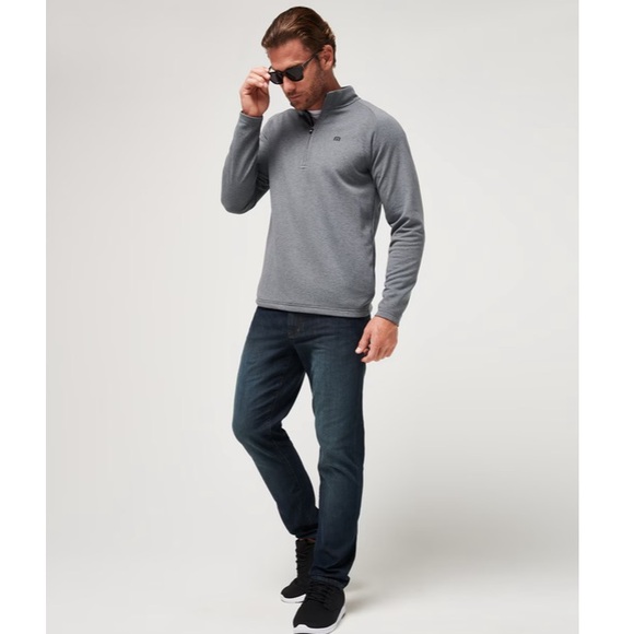 Travis Mathew Quarter Zip Pullover Sweater Gray Golf Men’s XL - Picture 5 of 11